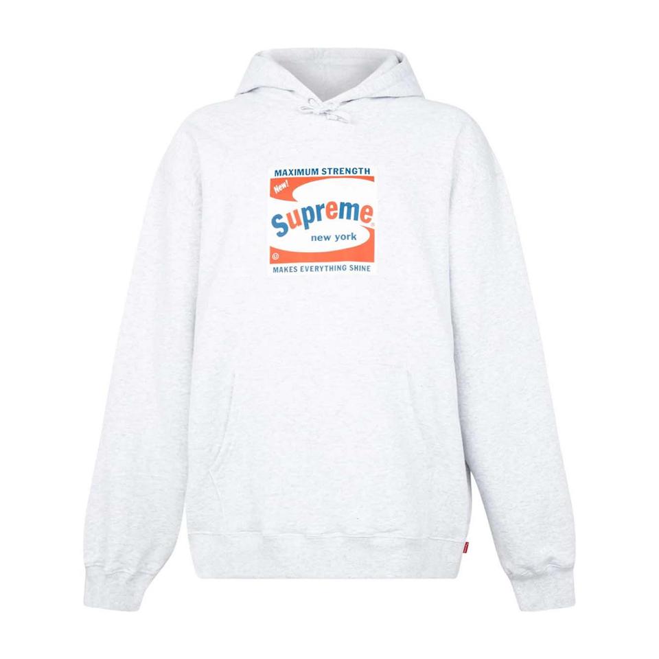 White Supreme Shine Logo Print Hoodie | Supreme 123UT